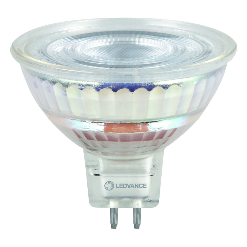 LED-dæmpbar reflektorpære MR16 GU5,3/6,6W/12V 3000K 36° CRI 97 - Ledvance