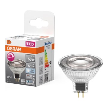 LED dæmpbar reflektorpære MR16 GU5,3/6,8W/12V 4000K 36° CRI 90 - Osram