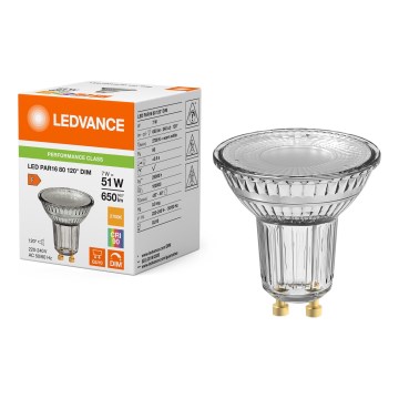 LED dæmpbar reflektorpære PAR16 GU10/7W/230V 2700K 120° CRI 90 - Ledvance