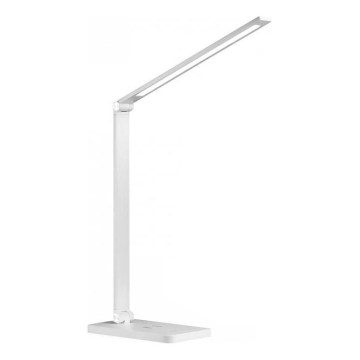 LED-dæmpbar skrivebordslampe med trådløs QI-opladning NOBLITE Q LED/7W/230V 3000/4000/6500K hvid