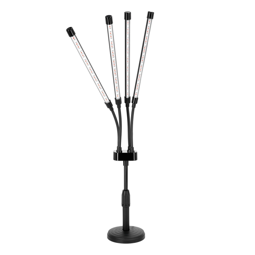 LED-dæmpbar fleksibel bordlampe til dyrkning af planter VITARO 4xLED/10W/230V sort