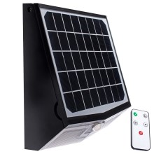 LED Dæmpbar solar lys med motion og dusk sensor LED/15W/5400 mAh 7,4V IP65 + fjernbetjening