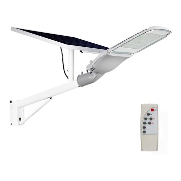 LED Dæmpbar Solcelle Gadelampe SAMSUNG CHIP LED/50W/6,4V 4000K IP65 30000 mAh + fjernbetjening