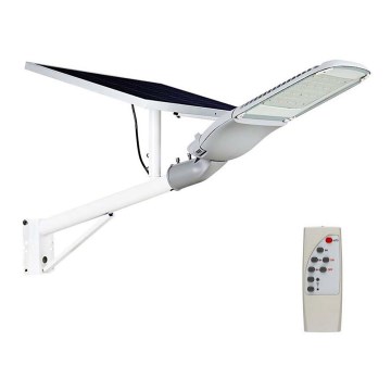 LED Dæmpbar Solcelle Gadelampe SAMSUNG CHIP LED/50W/6,4V 6000K IP65 30000 mAh + fjernbetjening