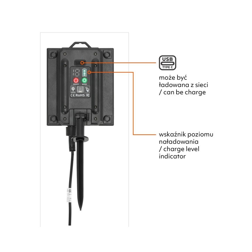 LED dæmpbar solcelledrevet dekorativ lyskæde STARLIGHT NEO 20xE27/3,7V 2700K IP54 2400 mAh 21,5m + fjernbetjening
