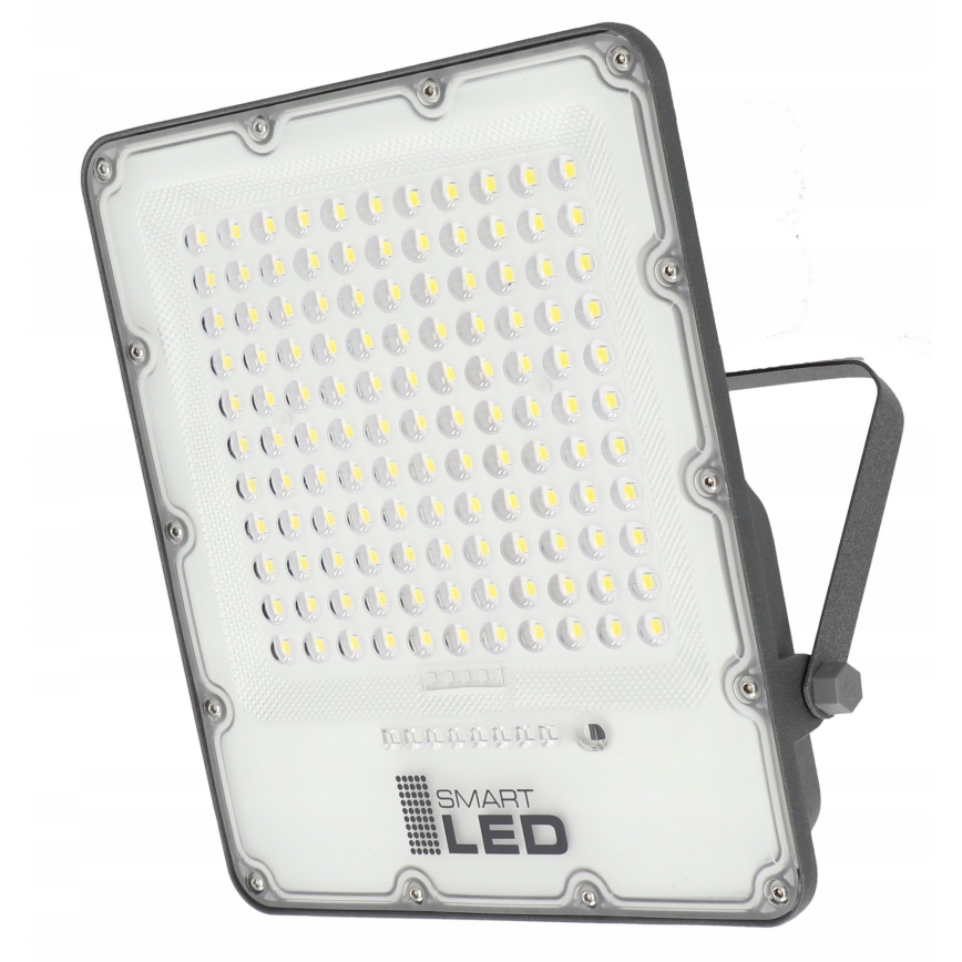 LED dæmpbar solcelleprojektør LED/150W/3,2V 5000K 15000 mAh IP65 sort + fjernbetjening