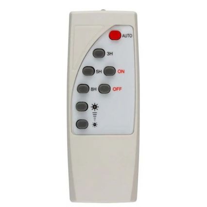 LED Dæmpbar Solcelle Gadelampe SAMSUNG CHIP LED/50W/6,4V 6000K IP65 30000 mAh + fjernbetjening