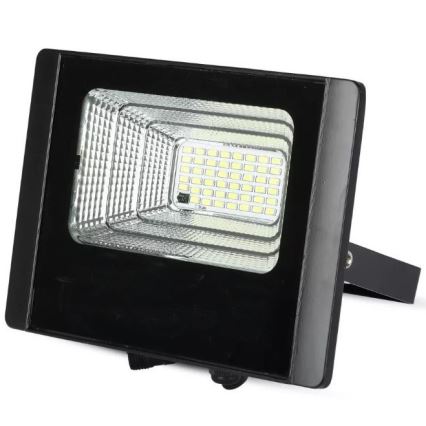 LED Dæmpbar solcelleprojektør LED/12W/3,2V 6000K IP65 5000 mAh + fjernbetjening
