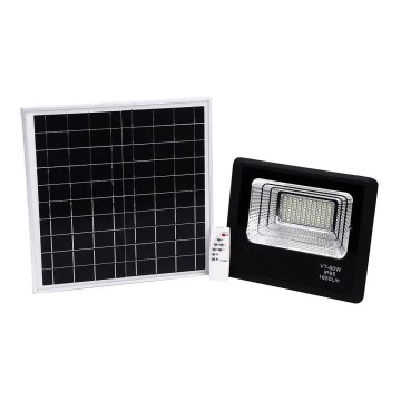 LED Dæmpbar solcelleprojektør LED/20W/6,4V 4000K IP65 10000 mAh + fjernbetjening