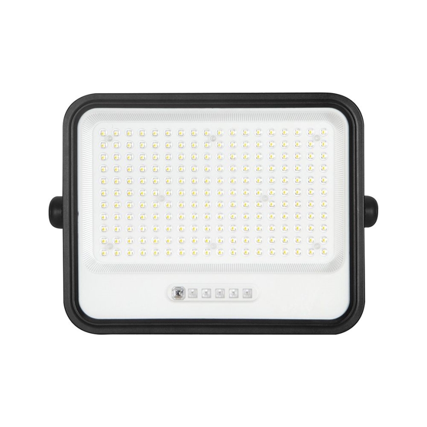 LED Dæmpbar solcellereflektor LED/400W/3,2V 2000-8000K IP65 20000 mAh sort + fjernbetjening