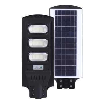 LED Dæmpbar soldrevet gade lampe med motion og dusk sensor URBI LED/8W/3,2V 6500K IP54 + fjernbetjening