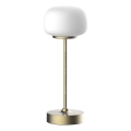 LED Dæmpbar Touch Bordlampe RIMINI LED/2W/5V USB 2000 mAh guld/hvid