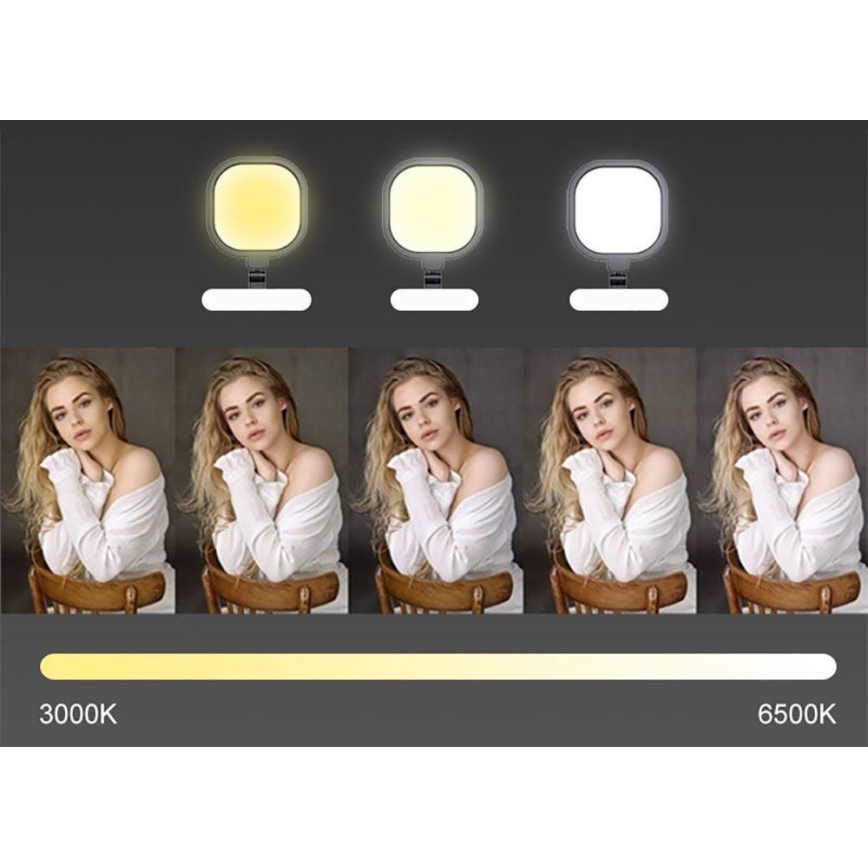 LED Dæmpbar touch-funktion fleksibel bordlampe POINTIQ LED/15W/230V 3000-6500K CRI 96 sort