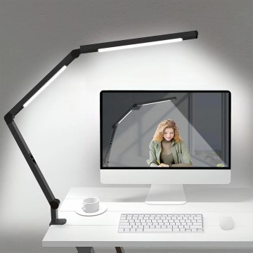 LED Dæmpbar touch-funktion fleksibel bordlampe POINTIQ LED/12W/230V 3000/4000/5000/6500K CRI 92 sort