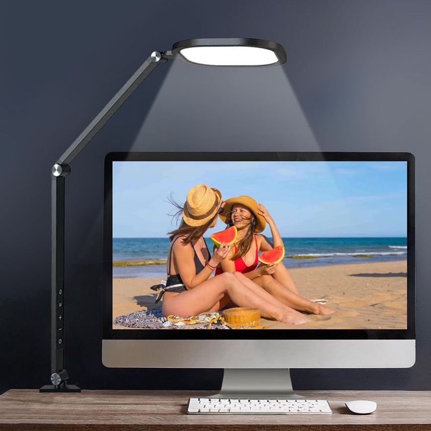LED Dæmpbar touch-funktion fleksibel bordlampe POINTIQ LED/15W/230V 3000-6500K CRI 96 sort