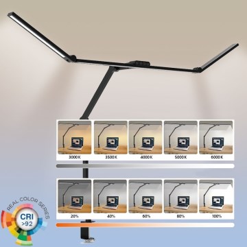 LED Dæmpbar touch-funktion fleksibel bordlampe POINTIQ LED/36W/230V 3000-6500K CRI 92 sort