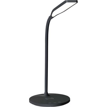 LED Dæmpbar touch-funktion flexible bordlampe med 15W trådløs opladning Qi LED/5,5W/230V 2700-6500K sort