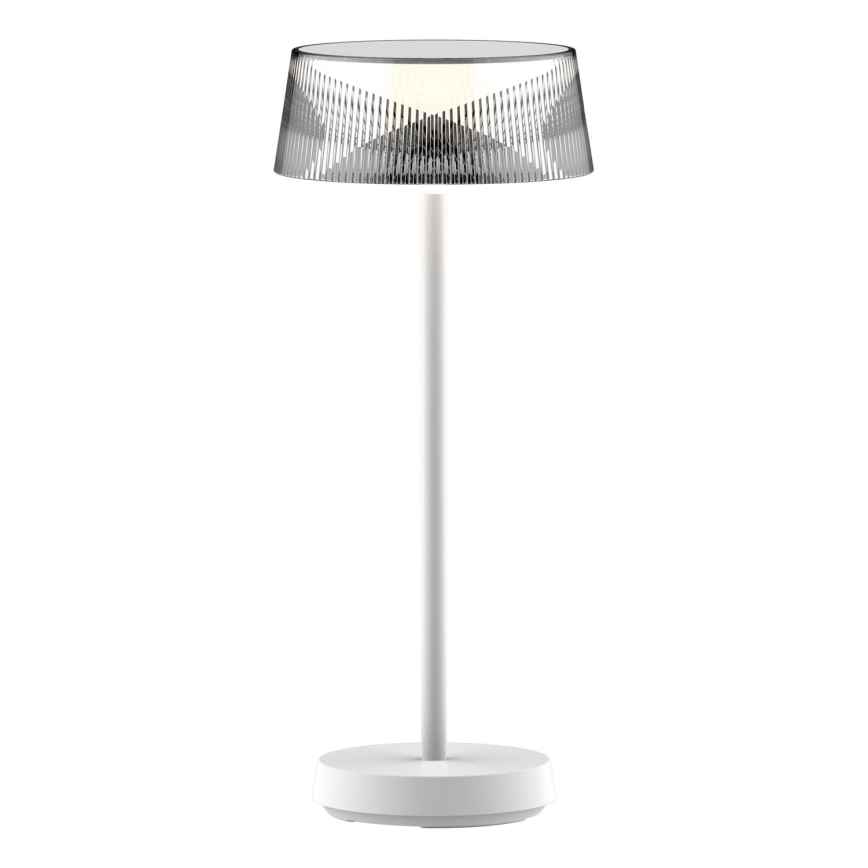 LED Dæmpbar touch-funktion udendørs bordlampe CASABLANCA LED/3,4W/5V USB 3600 mAh IP44 hvid