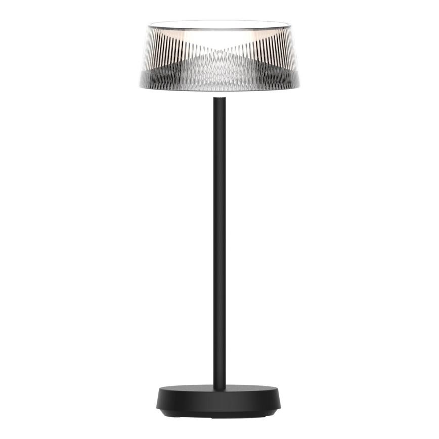 LED Dæmpbar touch-funktion udendørs bordlampe CASABLANCA LED/3,4W/5V USB 3600 mAh IP44 sort