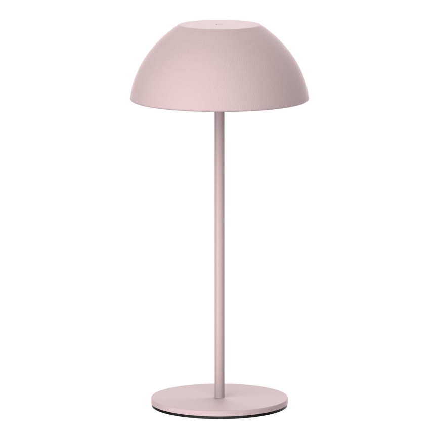 LED Dæmpbar touch-funktion udendørs bordlampe TANZANIA LED/1,8W/5V USB 1800 mAh IP44 lyserød