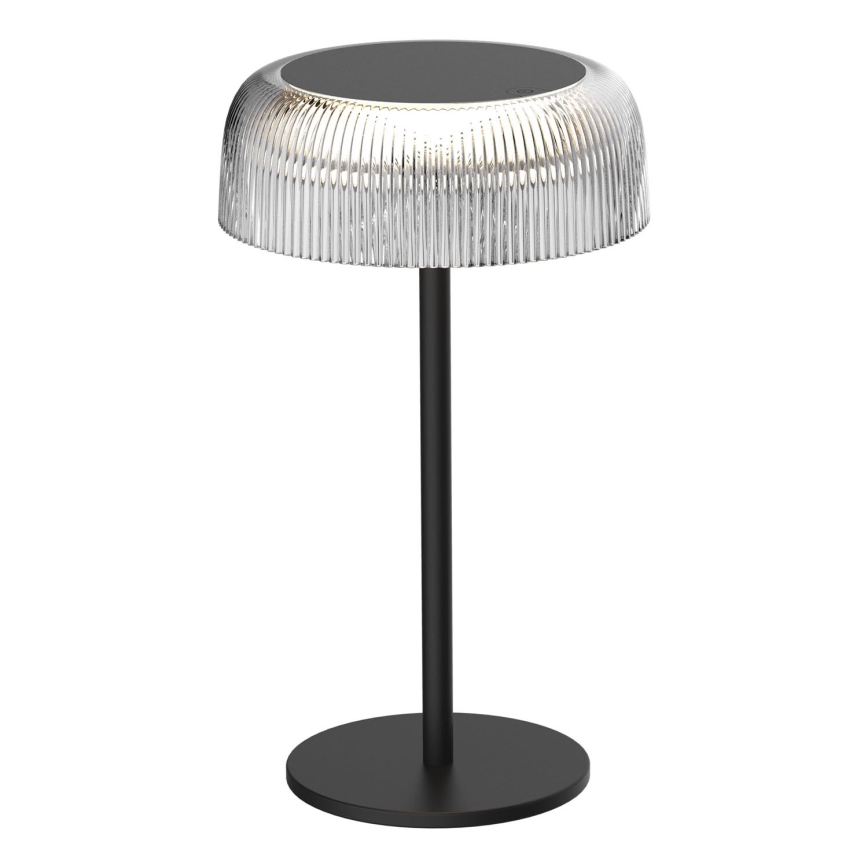 LED Dæmpbar touch-funktion udendørs bordlampe TRYPOLIS LED/2W/5V USB 1800 mAh IP44 sort