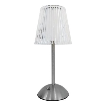 LED Dæmpbar Touch Opladelig Bordlampe ELBA LED/1,6W/800 mAh Mat Krom/Klar