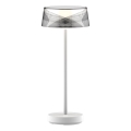 LED Dæmpbar Touch Udendørs Bordlampe CASABLANCA LED/3,4W/5V USB 3600 mAh IP44 hvid