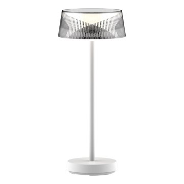 LED Dæmpbar Touch Udendørs Bordlampe CASABLANCA LED/3,4W/5V USB 3600 mAh IP44 hvid
