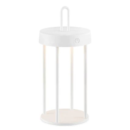 LED-dæmpbar udendørs genopladelig berøringsbetjent bordlampe GENTLE LED/1,5W/3,7V 3000 mAh IP44 hvid
