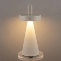 LED dæmpbar udendørs genopladelig berøringsbetjent bordlampe HALO LED/1,5W/3,7V 3000 mAh IP44 grå