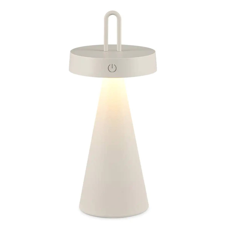 LED dæmpbar udendørs genopladelig berøringsbetjent bordlampe HALO LED/1,5W/3,7V 3000 mAh IP44 grå