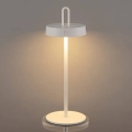 LED-dæmpbar udendørs genopladelig berøringsbetjent bordlampe SHINE LED/1,5W/3,7V 3000 mAh IP44 hvid