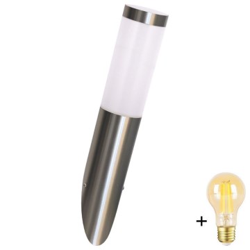 LED-dæmpbar udendørs væglampe LIVIA 1xE27/6W/230V 2700-6500K Wi-Fi IP44 sølv