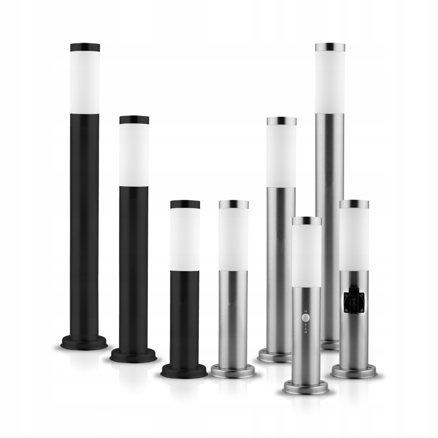 LED dæmpbar udendørslampe LIVIA 1xE27/6W/230V 2700-6500K Wi-Fi 100 cm IP44 sølv