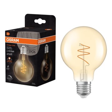 LED dæmpbar vintage filamentpære E27/4,9W/230V 2200K CRI 90 - Osram