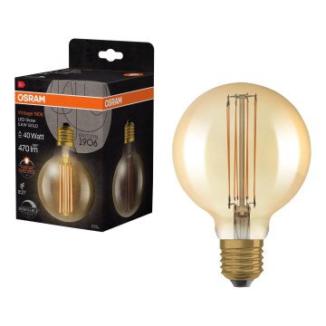 LED dæmpbar vintage filamentpære E27/5,8W/230V 2200K - Osram