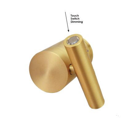 LED-dæmpbar vægspotlampe PLANET LED/4W/230V guld