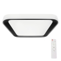 LED Dæmpbart loftlampe QUADRO LED/38W/230V 3000-6000K hvid/sort + fjernbetjening