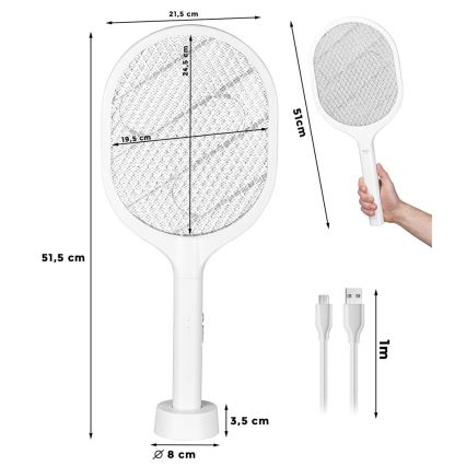 LED Elektrisk insektfanger 2-i-1 800 mAh/5V
