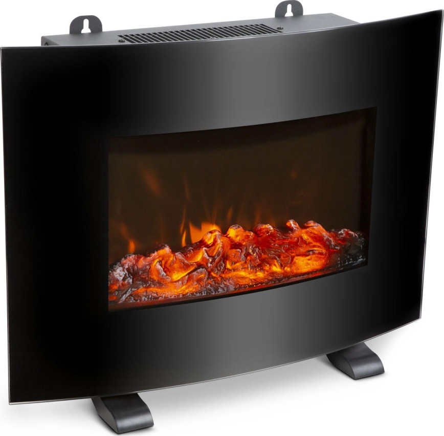 LED elektrisk pejs med varmefunktion LED/2000 W/230 V + fjernbetjening