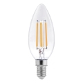 LED-filamentpære C37 E14/6W/230V 4000K