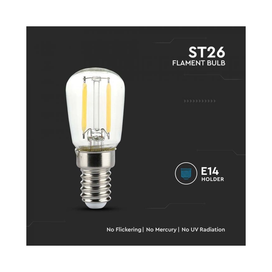 LED-filamentpære ST26 E14/2W/230V 3000K
