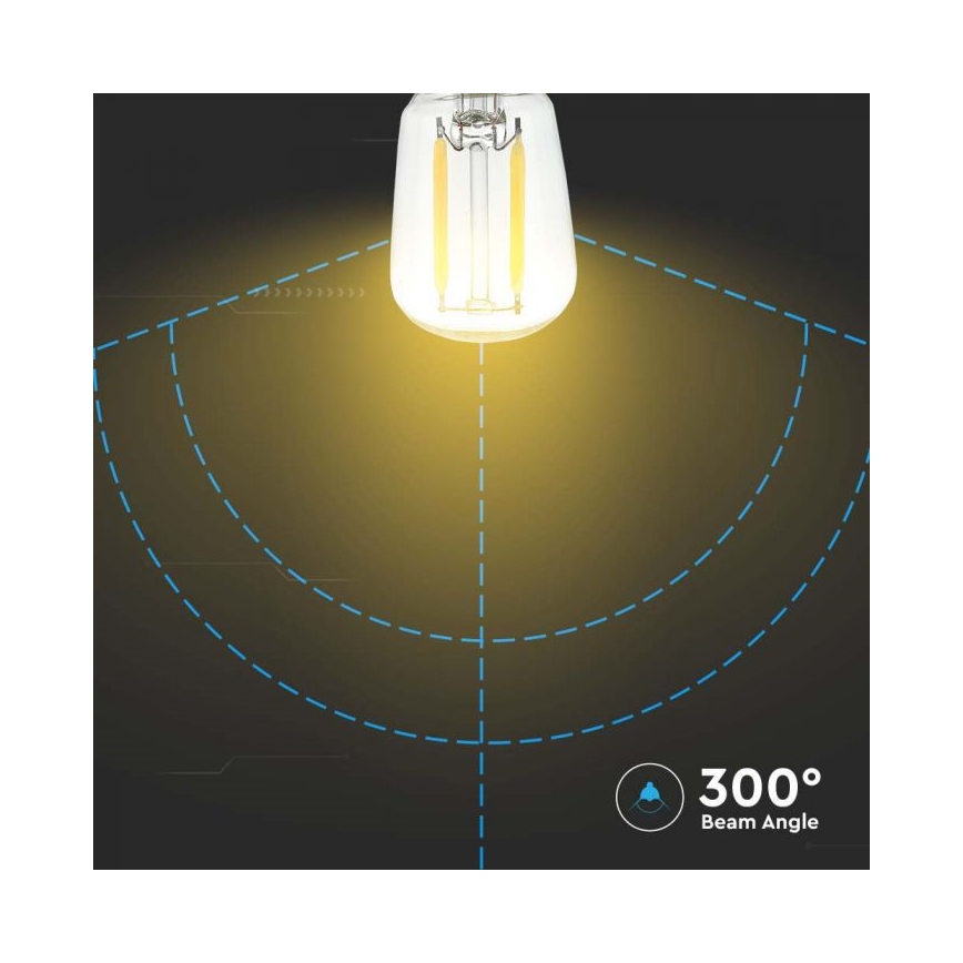 LED-filamentpære ST26 E14/2W/230V 6500K