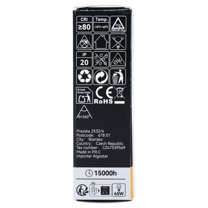 LED-filamentpære T25 E14/6W/230V 3000K - Brilagi