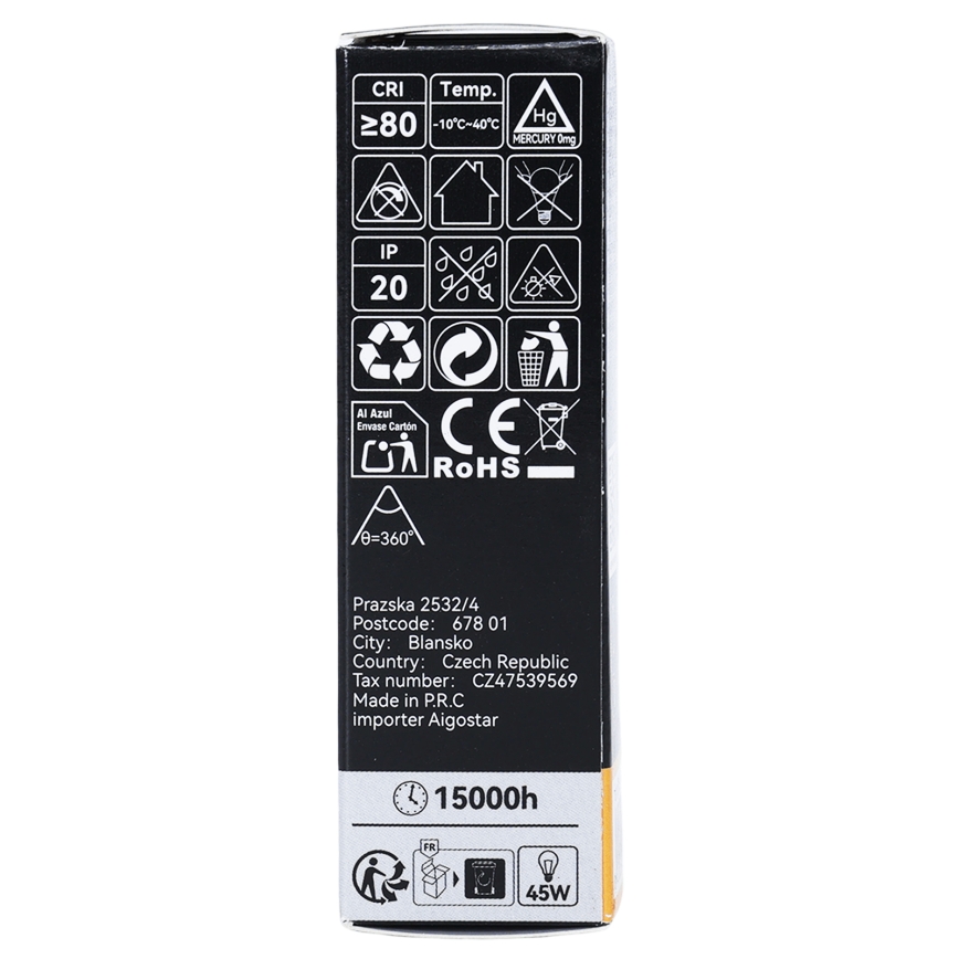 LED-filamentpære T25 E14/6W/230V 3000K - Brilagi