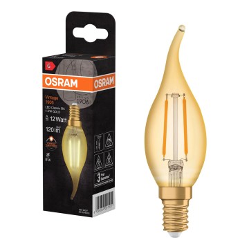 LED-filamentpære Vintage E14/1,5W/230V 2400K - Osram