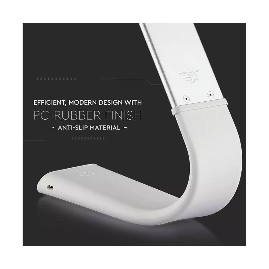 LED Fleksibel dæmpbar bordlampe LED/6,5W/5V 2000 mAh 3000K/4500K/6000K