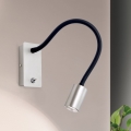 LED Fleksibel lille væ lampe KURT LED/5W/230V sølvfarvet
