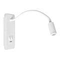 LED fleksibel væglampe med USB BASE LED/8W+LED/2W/230V hvid
