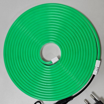 LED Fleksibelt bånd NEON LED/10W/230V 5 m IP65 grøn